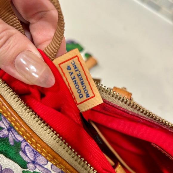 Dooney & Bourke Purple Hydrangea Barrel Satchel Set - Picture 6 of 14